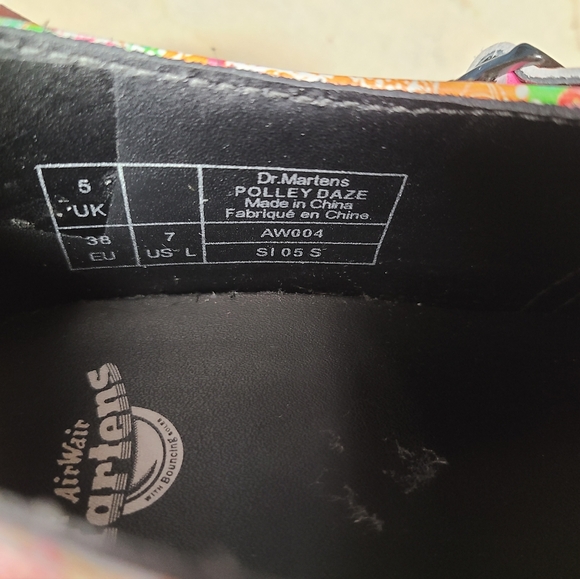 Dr. Martens Polley Daze T Strap Floral Mary Jane’s Size 7 - Picture 5 of 5